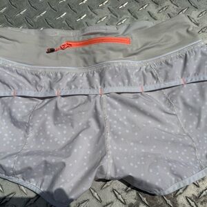 Lululemon Athletica Gray and Orange Athletic Shorts
